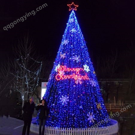 大型圣诞树套餐3米4米5米6米7米8米10米12户外框架圣诞树圣诞装饰