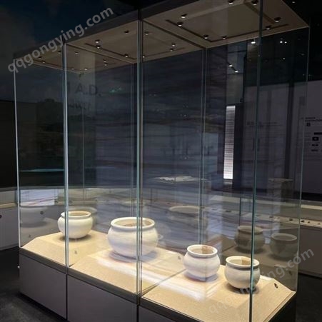 6mmAR玻璃 低反射高透 单片钢化复合夹胶幕墙展示玻璃柜用于博物馆
