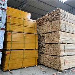 工地建筑木方规格尺寸齐全 方木厂家加工方形条木原木方条